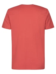 Petrol Industries Rundhalsshirt mit Logo Rot/Orange