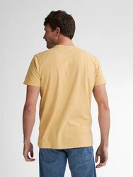 Petrol Industries Rundhalsshirt mit Logo Khaki/Gelb/Braun