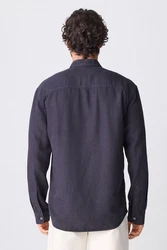 Next Langarmhemd  Dunkelblau/Hellblau/Blau