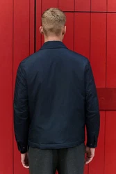 Next Steppmantel Coach-Jacke Dunkelblau/Blau/Hellblau