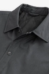 Next Steppmantel Coach-Jacke Dunkelgrau/Grau/Schwarz