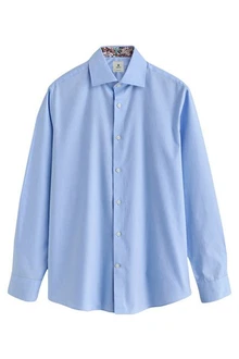 Next Langarmhemd Slim Fit Hemd Hellblau/Blau Next Langarmhemd Slim Fit Hemd Hellblau/Blau