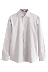 Next Langarmhemd Slim Fit Hemd Weiß/Grau/Rosa/Rot