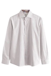 Next Langarmhemd Slim Fit Hemd Weiß/Grau/Rosa/Rot
