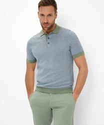 Brax Kurzarmhemd Style PASCAL Türkis/Blau/Hellblau/Grün/Grau