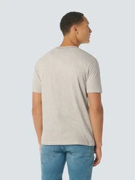 Kurzarmshirt T-Shirt Crewneck Melange With Stripes