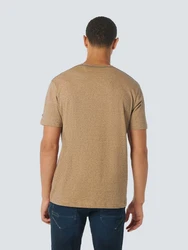 NO EXCESS Kurzarmshirt T-Shirt Crewneck Khaki/Beige/Braun