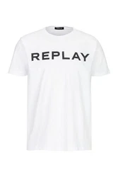 Replay T-Shirt BASIC JERSEY Blau/Rot