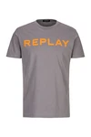 Replay T-Shirt BASIC JERSEY Blau/Rot/Grau/Braun