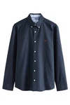 Next Langarmhemd Slim Fit Oxfordhemd Dunkelblau/Blau/Hellblau
