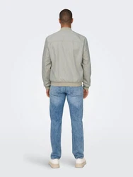 ONLY & SONS Funktionsjacke Bomberjacke Lucas Khaki/Hellgrau/Dunkelgrün/Grau
