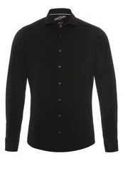 Pure Langarmhemd Schwarz