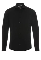 Pure Langarmhemd Schwarz
