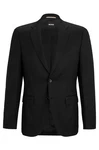 BOSS Sakko Regular-Fit Schwarz/Hellblau