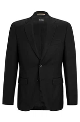 BOSS Sakko Regular-Fit Schwarz/Hellblau