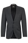 BOSS Sakko Regular-Fit Dunkelgrau/Dunkelblau/Grau
