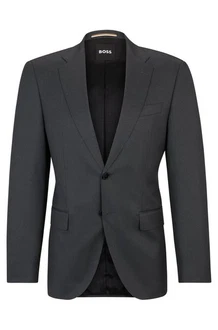 BOSS Sakko Regular-Fit Dunkelgrau/Dunkelblau/Grau