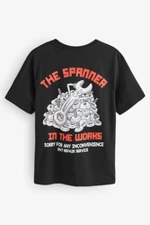 Next Print-Shirt T-Shirt (1-tlg) Schwarz