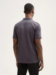 TOM TAILOR Denim Poloshirt Grau/Hellgrau/Dunkelgrau/Schwarz