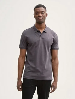 TOM TAILOR Denim Poloshirt Grau/Hellgrau/Dunkelgrau/Schwarz TOM TAILOR Denim Poloshirt Grau/Hellgrau/Dunkelgrau/Schwarz