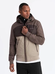 Allwetterjacke Leichte farbige Herren-Sportjacke mit Fleece