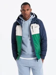 OMBRE Allwetterjacke Herren-Sportjacke Hellblau/Blau/Dunkelblau/Türkis