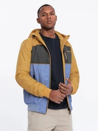 Allwetterjacke Leichte farbige Herren-Sportjacke mit Fleece