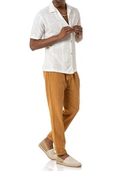 RedBridge Stoffhose mit elastischem Bund Beige/Braun/Khaki/Gelb/Orange
