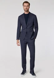 Roy Robson Hosenanzug Slim Fit Dunkelblau/Hellblau/Blau