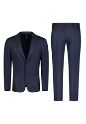 Roy Robson Hosenanzug Slim Fit Dunkelblau/Hellblau/Blau