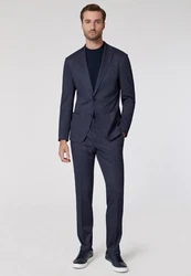 Roy Robson Hosenanzug Slim Fit Dunkelblau/Hellblau/Blau