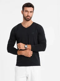 Longsleeve Herren V-Ausschnitt SLIM FIT Longsleeve