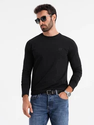 OMBRE Longsleeve SLIM FIT Schwarz