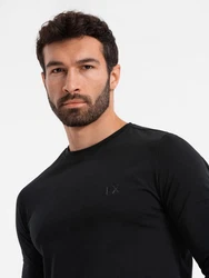 OMBRE Longsleeve SLIM FIT Schwarz