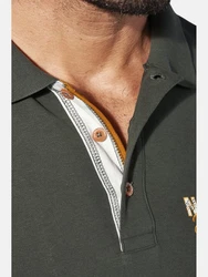 Jan Vanderstorm Poloshirt JAKOV Dunkelgrün/Khaki