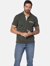 Poloshirt JAKOV mit Kontrast-Knopfleiste