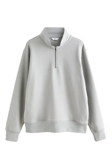 Next Jersey-Sweatshirt mit Reißverschlusskragen Next Jersey-Sweatshirt mit Reißverschlusskragen