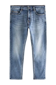 Next Slim-fit-Jeans mit Komfortstretch Blau/Hellblau