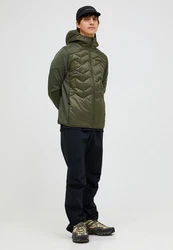Peak Performance Steppjacke Elevate Liner Hybrid Hood Dunkelgrün/Grün