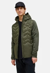 Peak Performance Steppjacke Elevate Liner Hybrid Hood Dunkelgrün/Grün