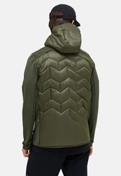 Peak Performance Steppjacke Elevate Liner Hybrid Hood Dunkelgrün/Grün