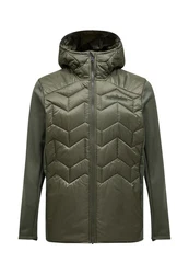 Peak Performance Steppjacke Elevate Liner Hybrid Hood Dunkelgrün/Grün