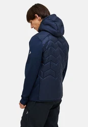 Peak Performance Steppjacke Elevate Liner Hybrid Hood Dunkelblau/Blau/Hellblau