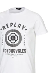 Replay T-Shirt BASIC JERSEY Creme/Gelb/Türkis/Orange/Weiß