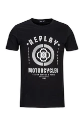 Replay T-Shirt BASIC JERSEY Schwarz/Türkis/Grau/Dunkelblau/Blau