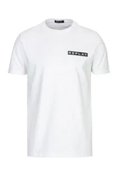 Replay T-Shirt PIECE DYED HEAVY COTTON JERSEY Weiß/Schwarz/Gelb/Creme/Dunkelblau/Braun