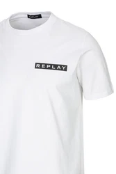 Replay T-Shirt PIECE DYED HEAVY COTTON JERSEY Weiß/Schwarz/Gelb/Creme/Dunkelblau/Braun