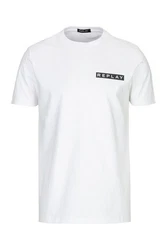 Replay T-Shirt PIECE DYED HEAVY COTTON JERSEY Weiß/Schwarz/Gelb/Creme/Dunkelblau/Braun