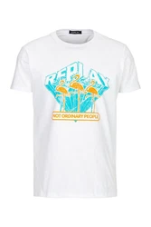 Replay T-Shirt BASIC JERSEY Blau/Silber/Hellblau/Weiß/Rot/Creme