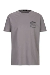 Replay T-Shirt BASIC JERSEY Hellgrau/Grau/Braun/Lila